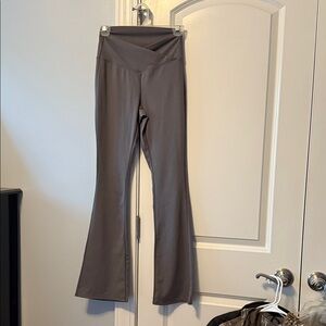 Gray Flared Leggings